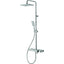 Vema Thermostatic Shower Column w/Fixed Head, Riser, Shelf & Foot Wash - White/Chrome DICM0460