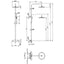 Vema Thermostatic Shower Column w/Fixed Head & Riser - Matt Black DICM0518