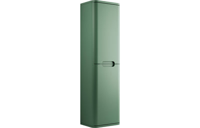 350mm 2 Door Wall Hung Tall Unit - Matt Sage Green