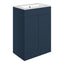 610mm Floor Standing 2 Door Basin Unit & Basin - Matt Deep Blue