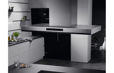 AEG DIK6180HG 100cm Island Hood - Black Glass & St/Steel