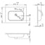 610mm Floor Standing 2 Door Basin Unit & Basin - Matt Deep Blue