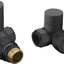 Anthracite Radiator Valves - Corner