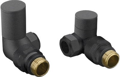 Anthracite Radiator Valves - Corner
