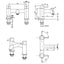 Vema Maira Deck Mounted Bath Filler - Chrome  DITB2146