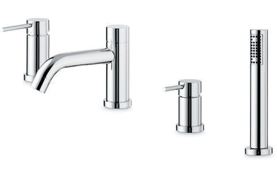 Vema Maira 4-Hole Deck Mounted Bath/Shower Mixer - Chrome DITB4006