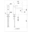 Vema Tiber Basin Mixer - St/Steel  DITS1172