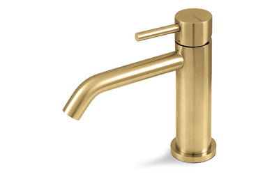 Vema Tiber Basin Mixer - Brushed Brass DITS1398