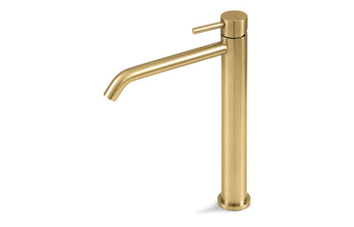 Vema Tiber Tall Basin Mixer - Brushed Brass DITS1400