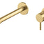 Vema Tiber Wall Mounted Basin Mixer - Brushed Brass DITS1402