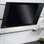 AEG DVK6981HB 90cm Vertical Chimney Hood - Matt Black & Black Glass