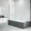 Merlyn 800x1500mm Single Fixed Square Bath Screen (6mm) DIBS0010