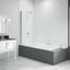 Merlyn 800x1500mm Single Curved Bath Screen (6mm) DIBS0012