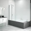Merlyn 900x1500mm 2-Panel Square Folding Bath Screen (6mm) DIBS0018