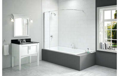 Merlyn 300x1500mm Curtain Rail Bath Screen (8mm) DIBS0022