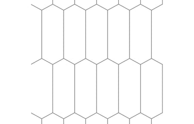 Fibo Urban – Denver White (Elongated Hexagonal)