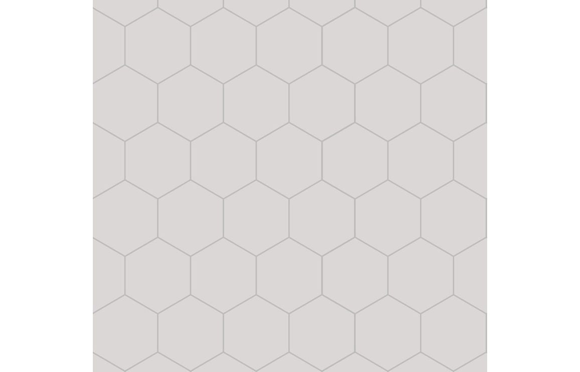 Fibo Urban - White Silk (Hexagonal)