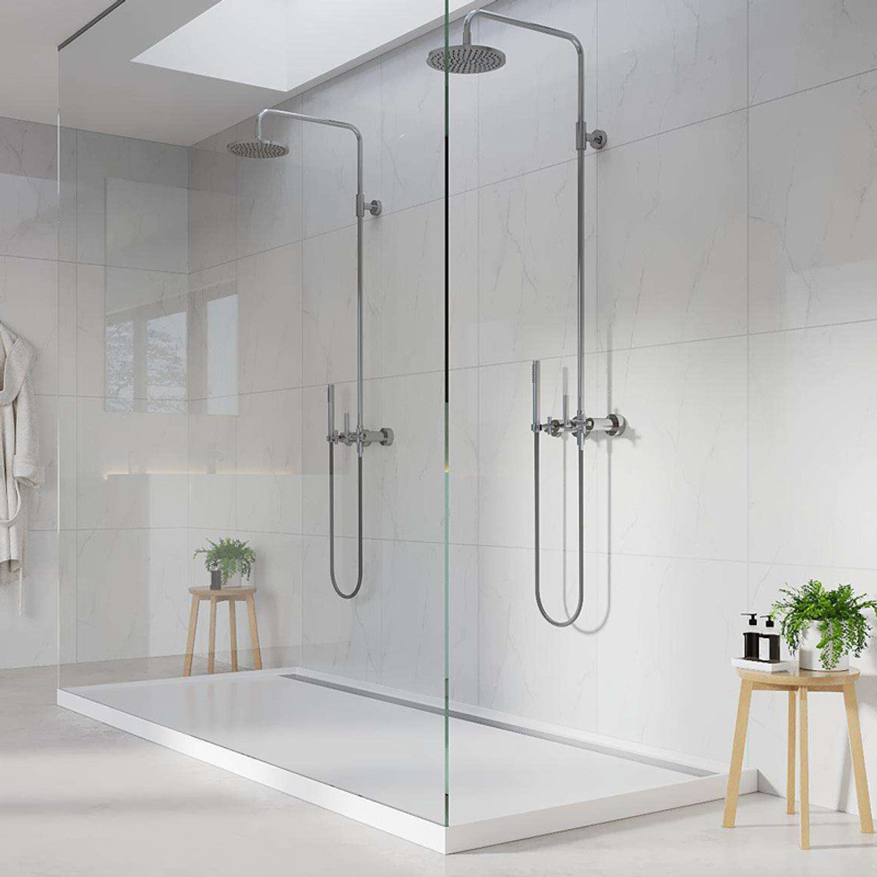 Fibo Marble - Bright Marble (Tile Effect)