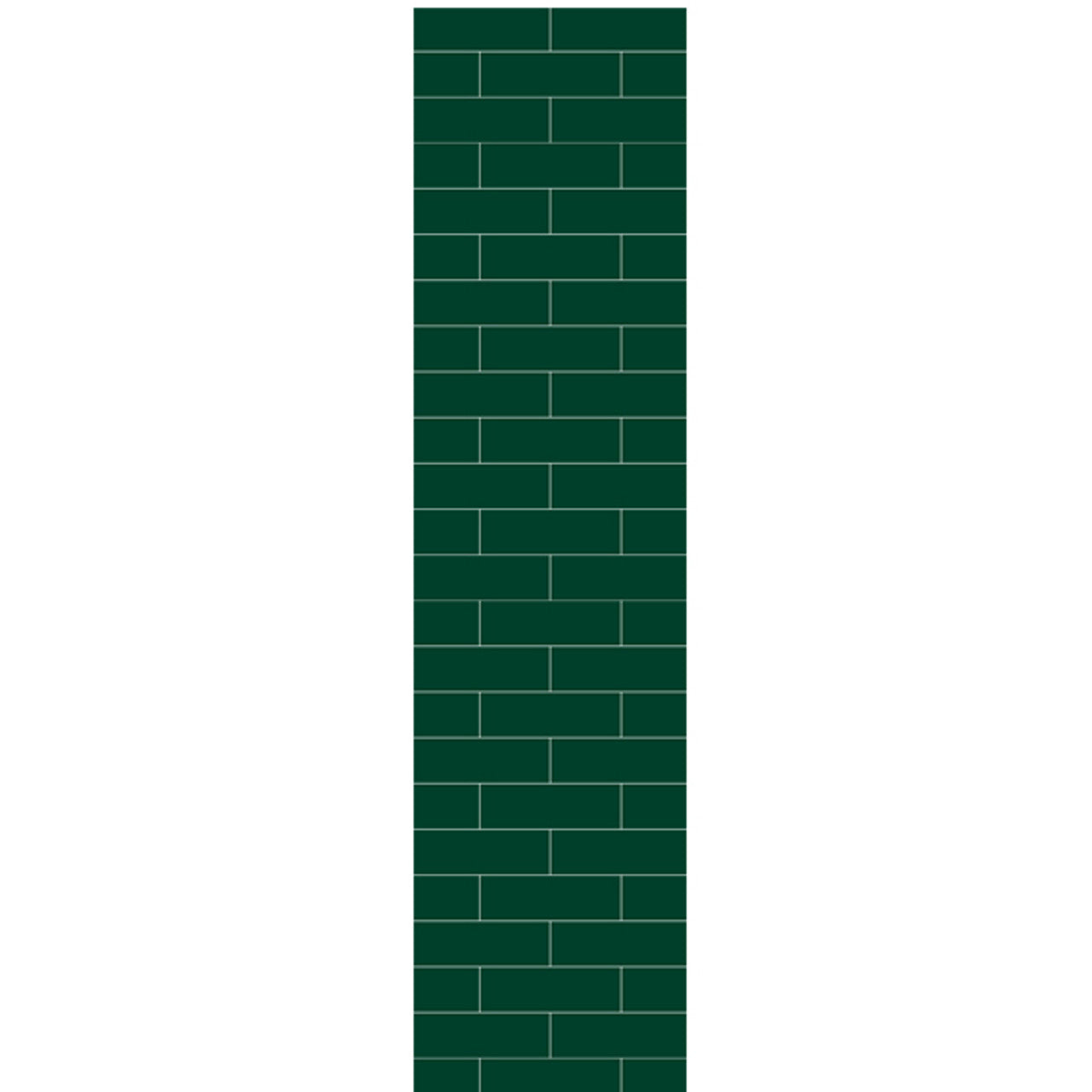 Fibo Urban Metro Bottle Green Shower Panel Metro Brick