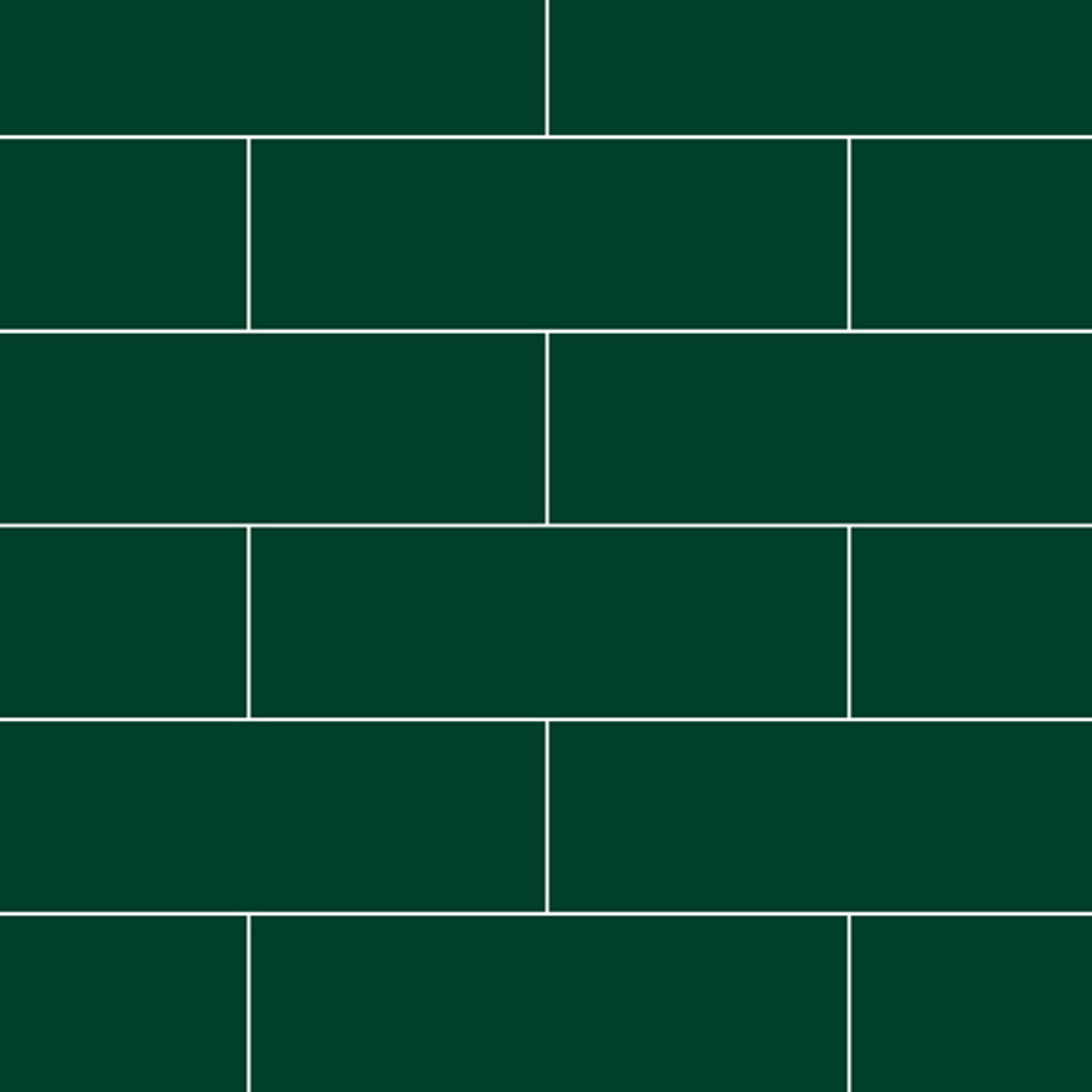 Fibo Urban Metro Bottle Green Shower Panel Metro Brick