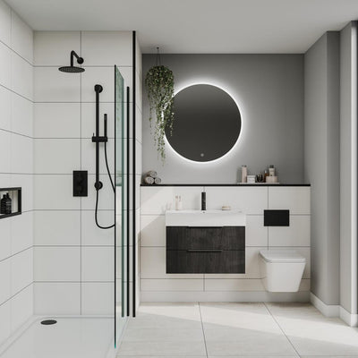 Fibo Contemporary - White Contrast (Tile Effect)