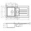 Abode XCITE 1.5 Bowl Inset Granite Sink Grey