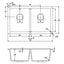 Abode MATRIX SQGR15 2.0 Bowl Granite Sink Black