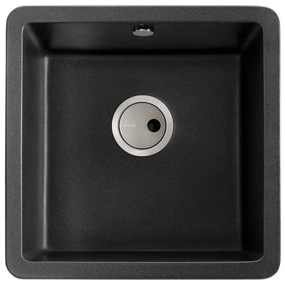 Abode MATRIX SQGR15, 1.0 Bowl Granite Sink Black