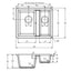 Abode MATRIX SQGR15 1.5 Bowl Granite Sink White