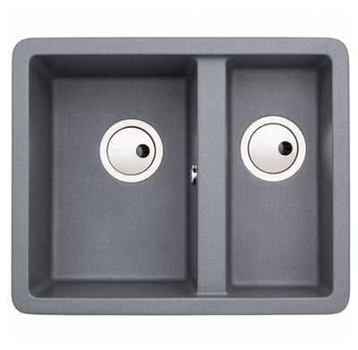 Abode MATRIX SQ GR15 1.5 Bowl Granite Sink Grey