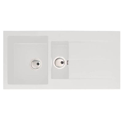 Abode ZERO 1.5 Granite Sink White