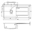 Abode ZERO 100 Granite Sink Grey