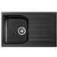 Abode ORIEL 1.0 Bowl Inset Granite Sink Black