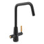 Abode Pronteau Scandi-E 4 in 1 Hot & Filtered Kitchen Tap Wood Handle Black