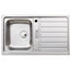 Abode AW5111 NERON Compact 1.0 Inset Stainless Steel Sink