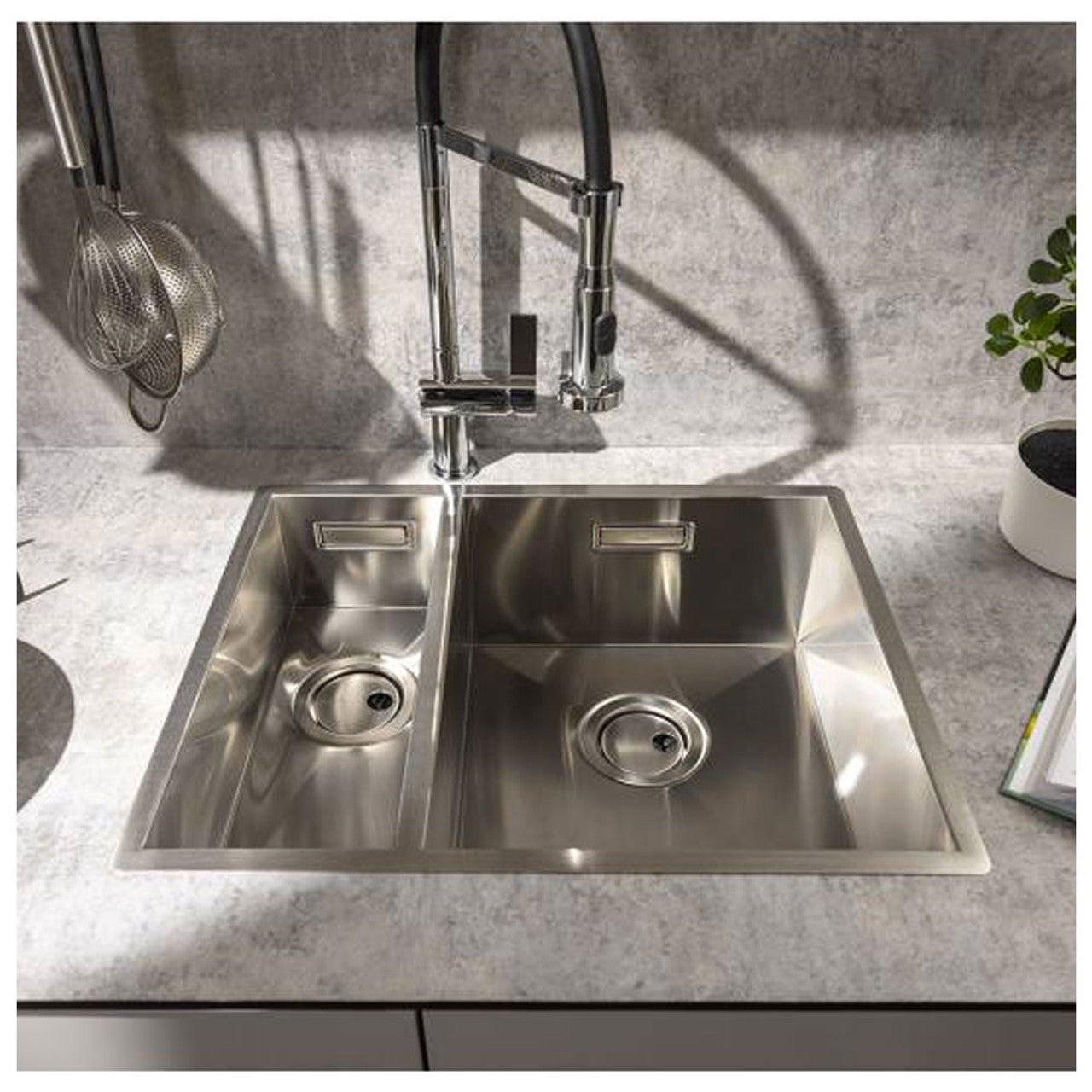 Abode Matrix R0 1.5 Bowl Stainless Steel Sink LH or RH