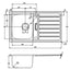 Abode AW5111 NERON Compact 1.0 Inset Stainless Steel Sink