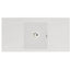 Abode ZERO 100 Double Drainer Granite Sink White