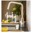 Abode Pronteau Scandi-X 4 in 1 Hot & Filtered Kitchen Tap Wood Handles Matt White