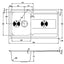 Abode AW5101 IXIS Compact 1.0 Inset Stainless Steel Sink