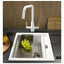 Abode Pronteau Scandi-X 4 in 1 Hot & Filtered Kitchen Tap Wood Handles Matt White