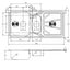 Abode AW5055 Trydent 1.5 bowl Stainless Steel Sink