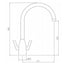 Abode Airo Monobloc Dual Lever Kitchen Tap - WRAS Approved Gunmetal