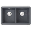 Abode MATRIX SQGR15 2.0 Bowl Granite Sink Black