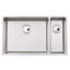 Abode Matrix R15 1.5 Bowl Large Undermount Steel Sink LH or RH