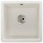 Abode MATRIX SQGR15, 1.0 Bowl Granite Sink White