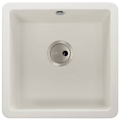 Abode MATRIX SQGR15, 1.0 Bowl Granite Sink White