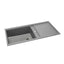 Abode Synchronist Large 1.25 Bowl Kitchen Sink with Drainer Grey
