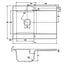 Abode ASPEKT 100 Granite Sink White