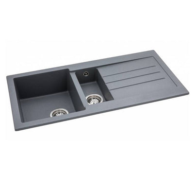 Abode XCITE 1.5 Bowl Inset Granite Sink Grey